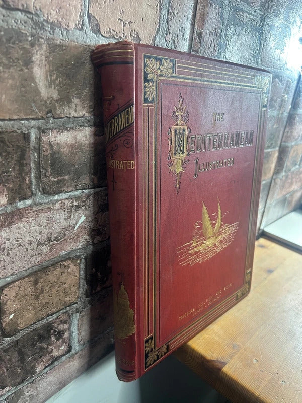 The Mediterranean Illustrated 1877-1880 Antique Book