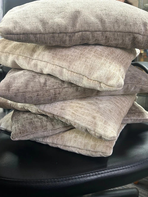 Bundle of 6 Grey and Taupe Cushions