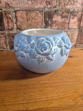 Rose bowl blue pot