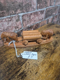 Wooden Elephant Figure