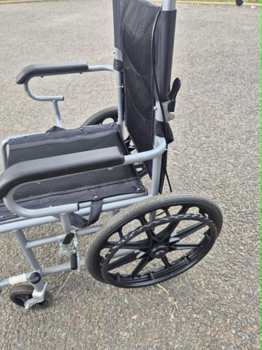 Silver and Black Wheelchair