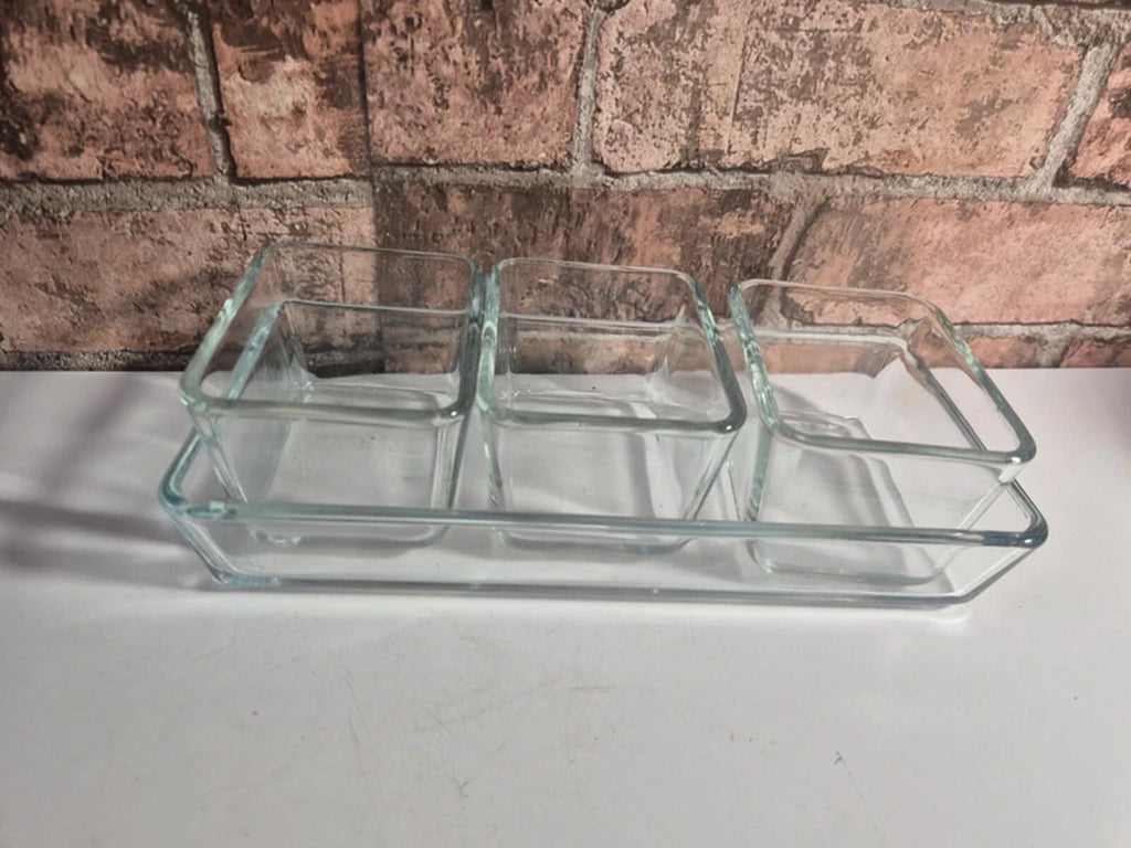Ikea glass dishes and tray