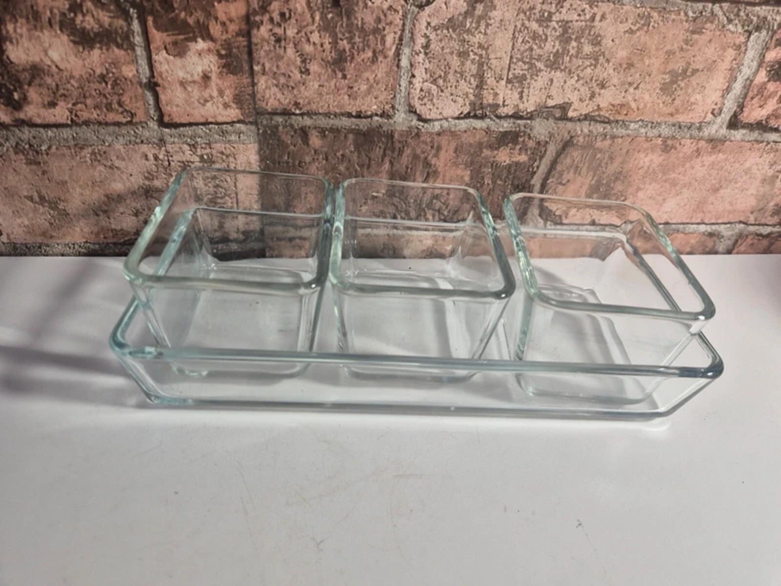 Ikea glass dishes and tray