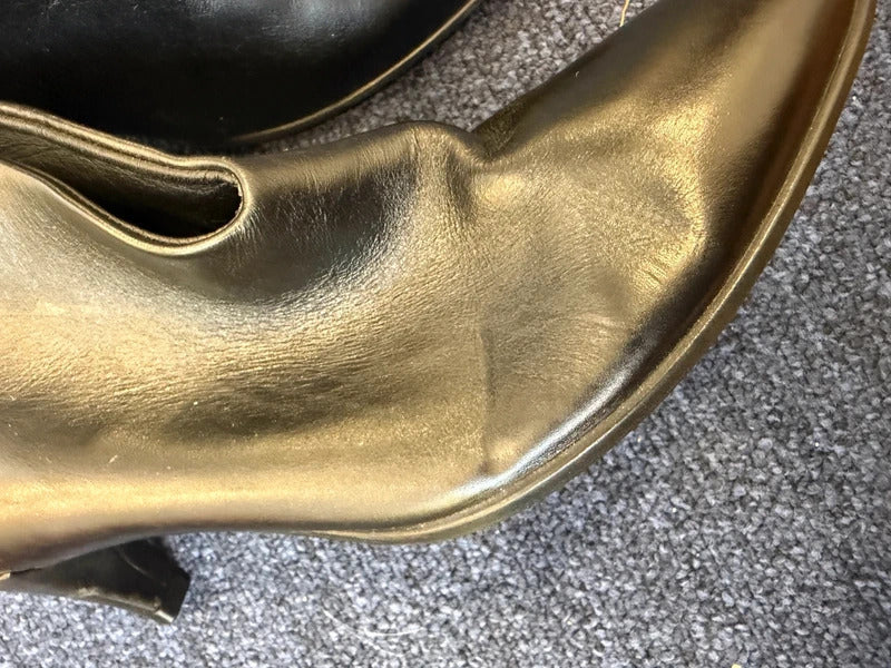 Ecco Black Low Heel Boots - Size 3
