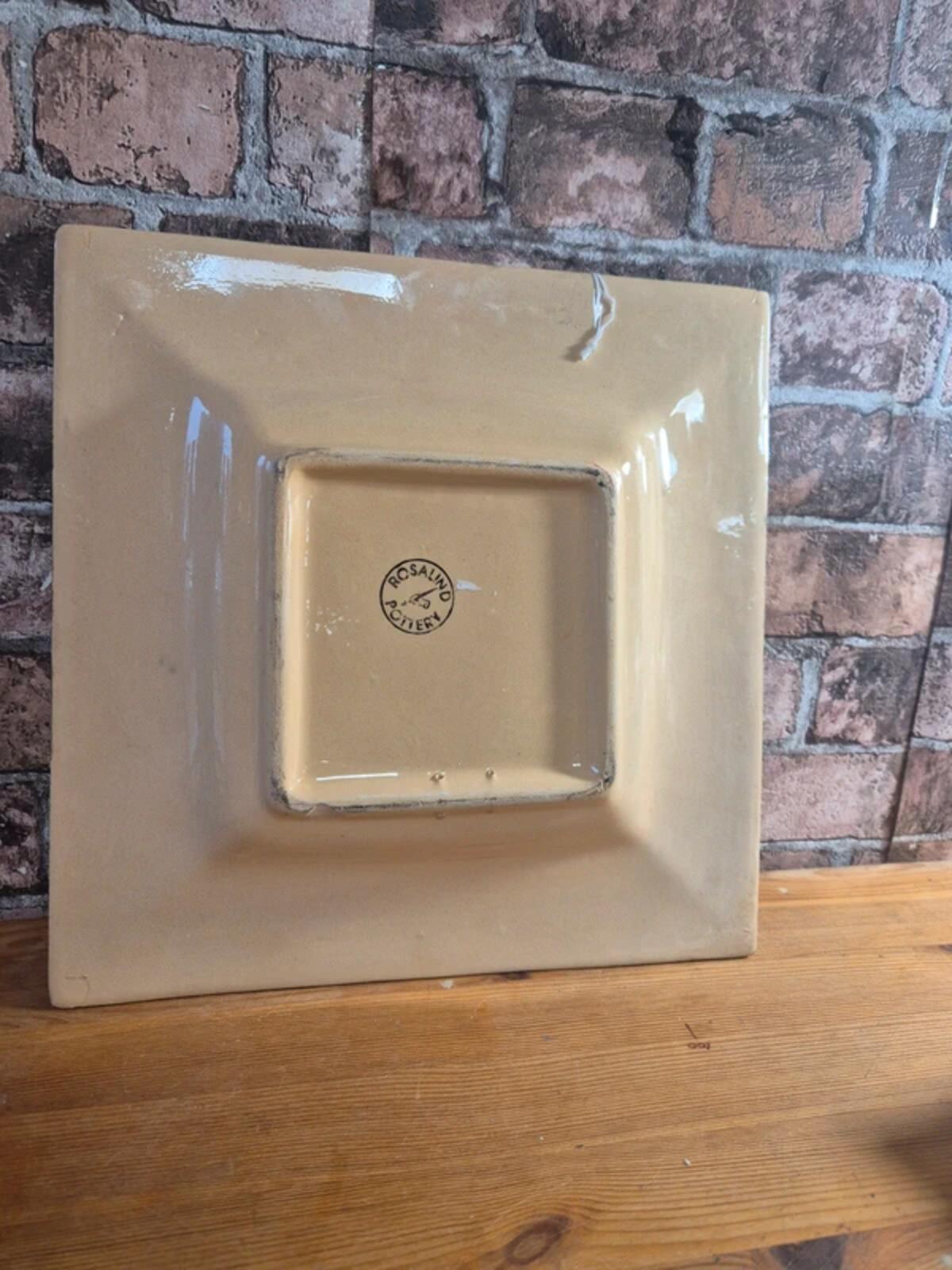 Rosalind pottery square dish