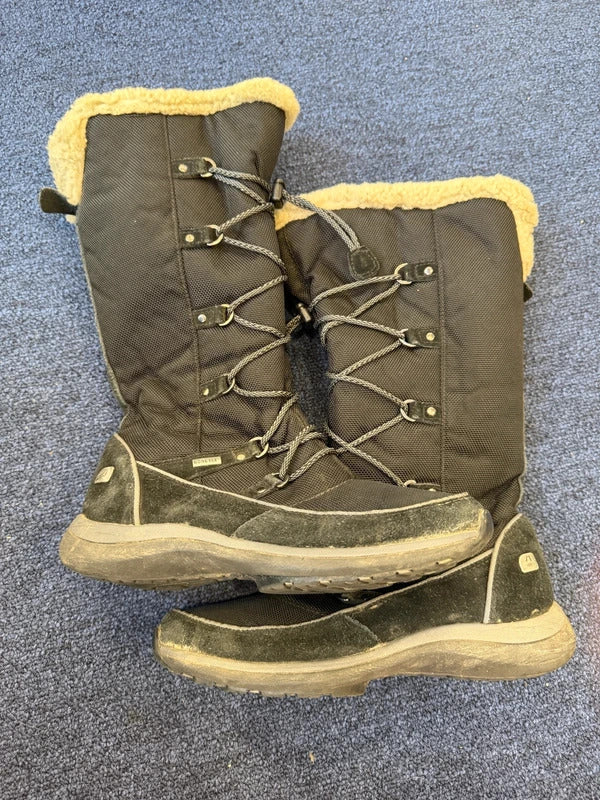 Clarks Wavewalk Black Boots - Size 5D