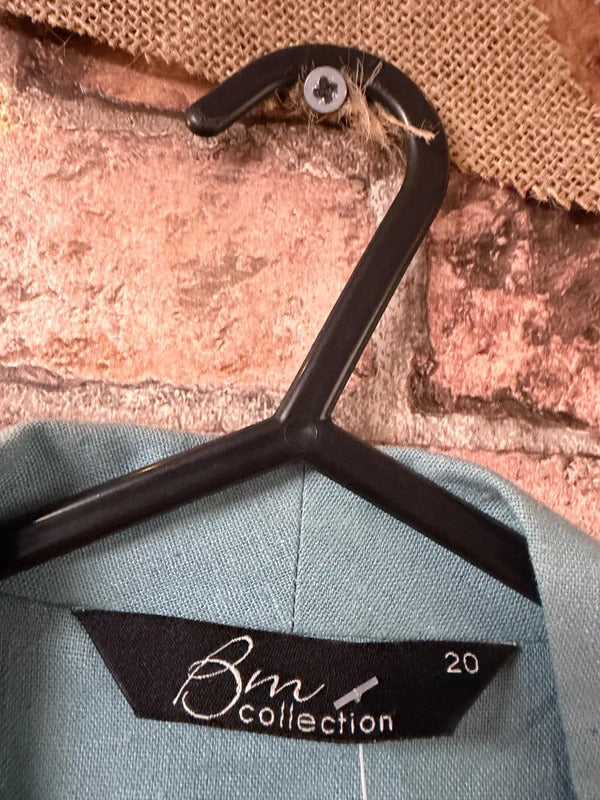 BM Collection Linen Blend Jacket - Size 20