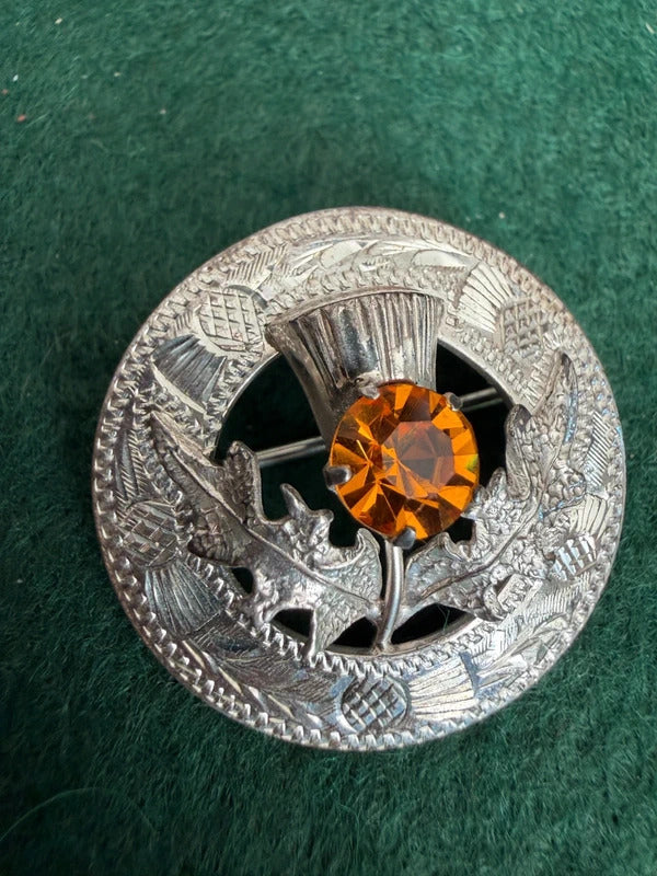 Vintage Sterling Silver Mizpah Scottish Brooch