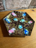 Spanish Esmaltes Garcia Enamel on Copper Trinket Dish