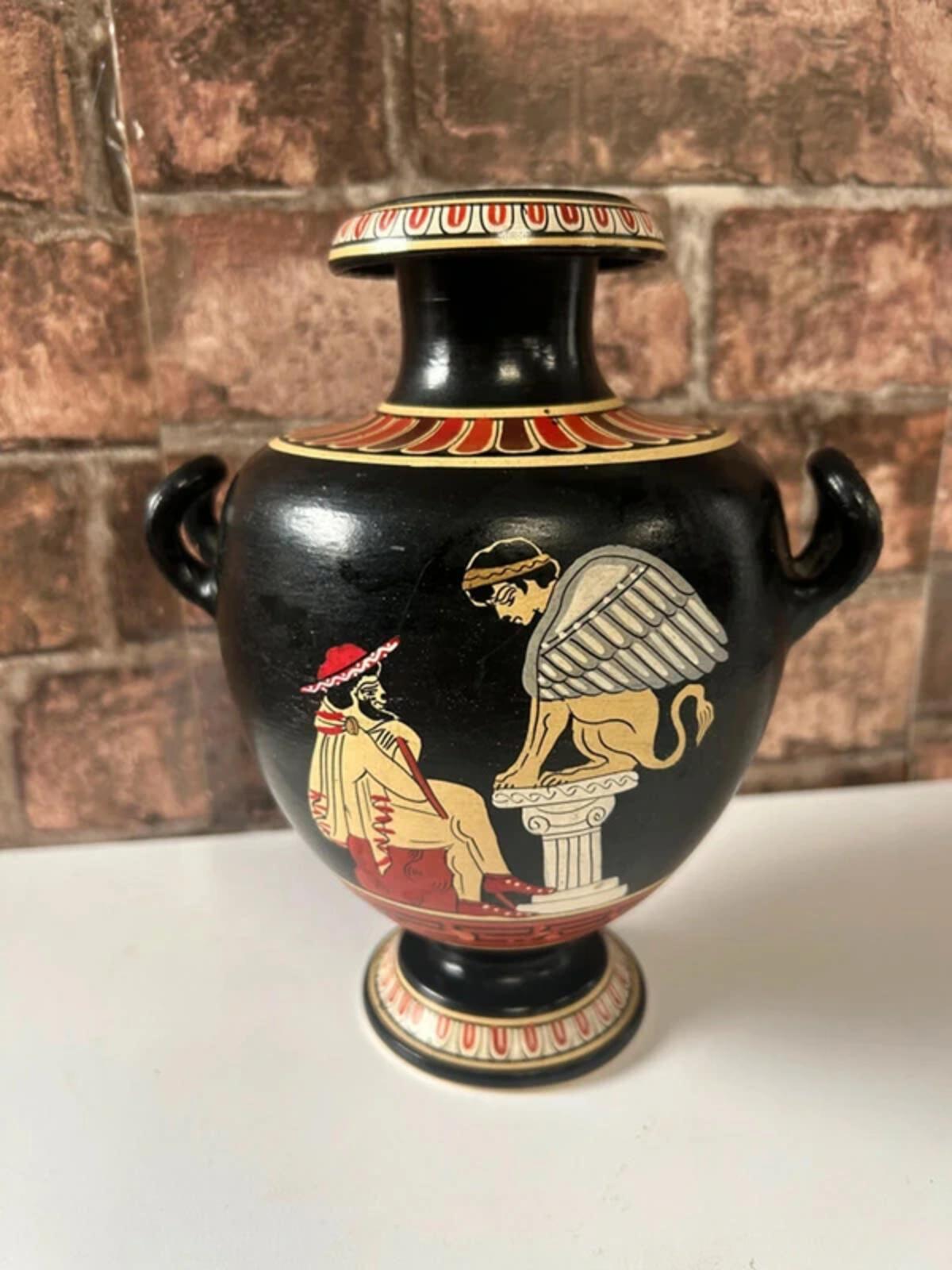 Amphora Greek Double Handled Vase
