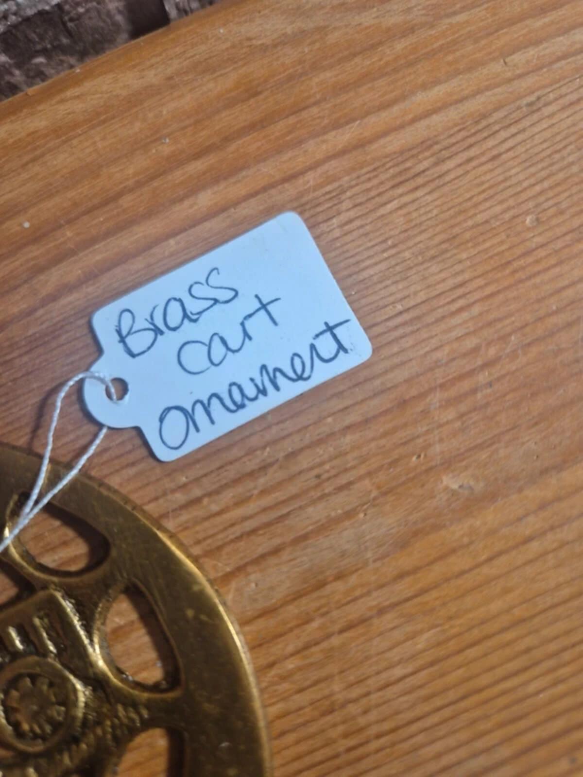 Brass cart ornament (2)