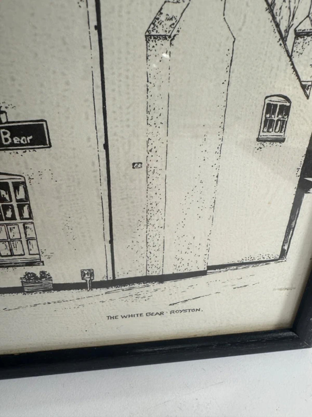 Set of Four Vintage Black and White 'Royston" Prints