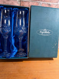 Bohemian Flute Glasses x 2