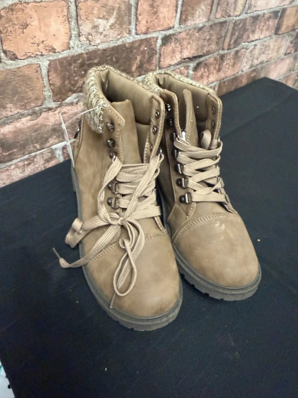 Lilly Taupe Boots - Size 7 UK