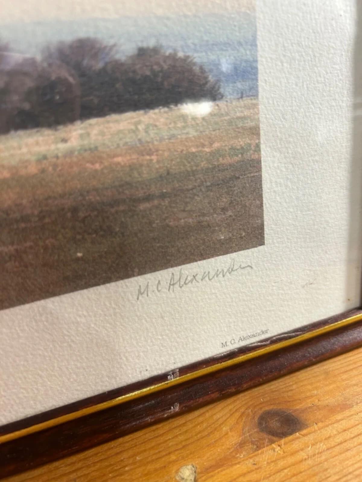M.C Alexander 'Jack and Jill' Signed and Framed Print