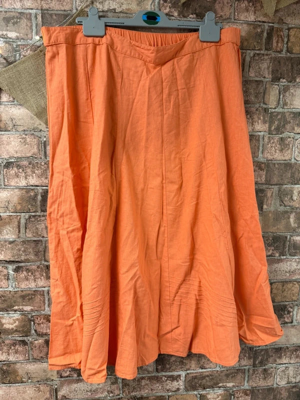 Damart Coral Midi Skirt - Size 20