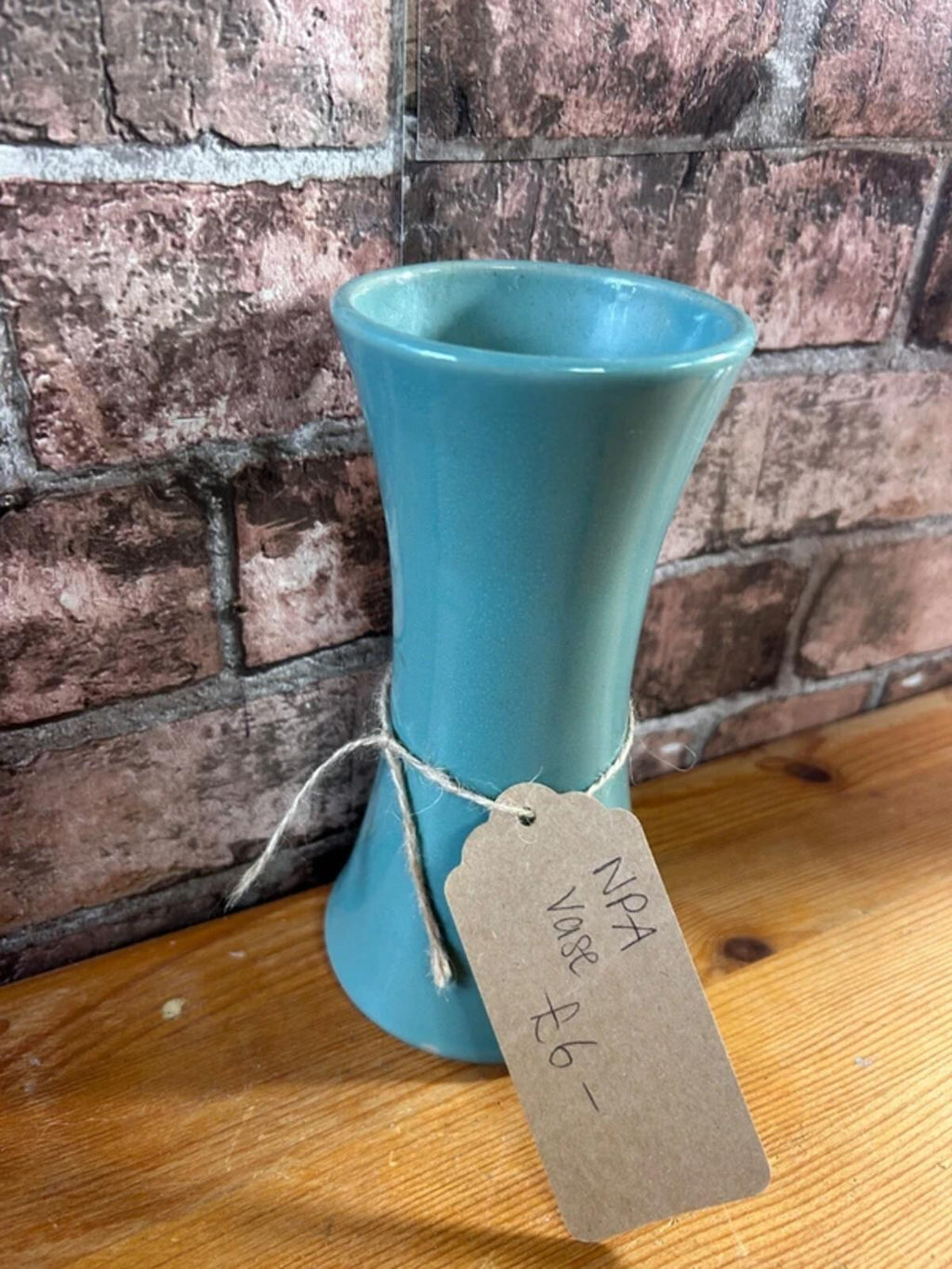 NPA Ceramic Teal Vase