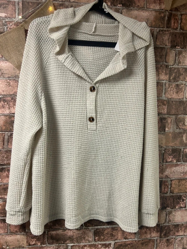Shein Beige Hoodie - Size 16