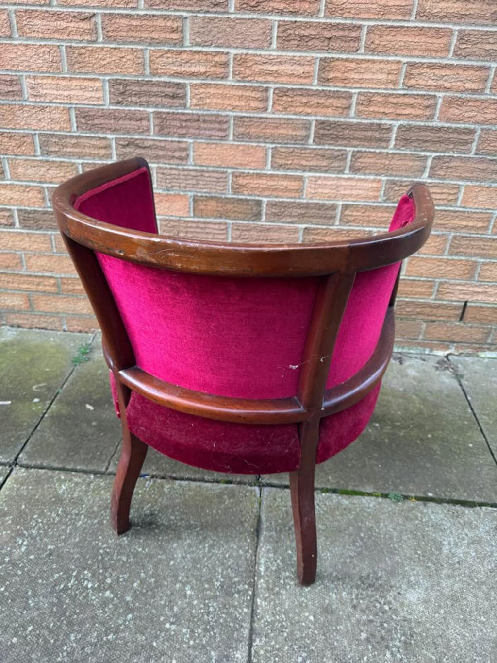Antique Wooden Club Chair