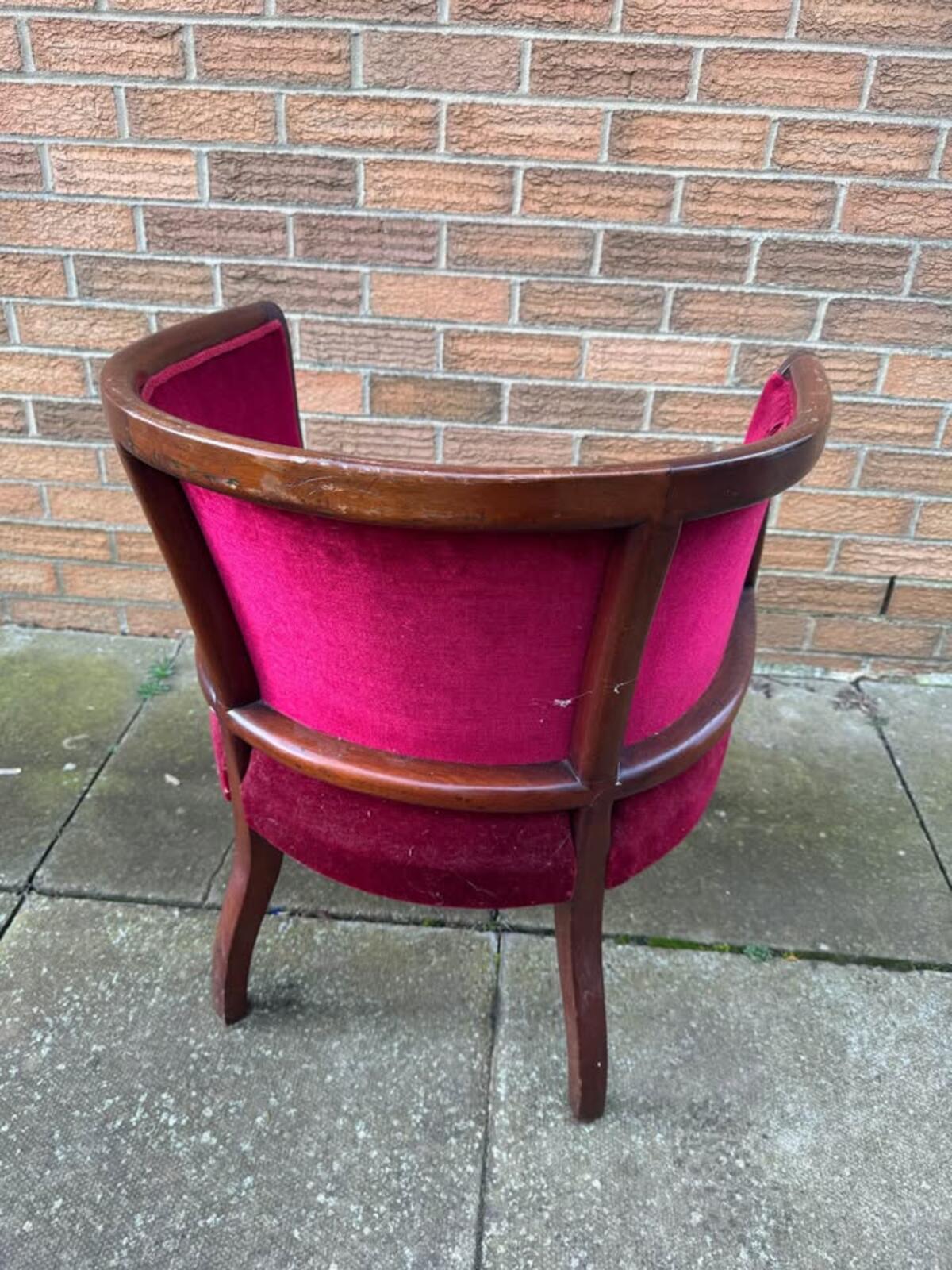 Antique Wooden Club Chair