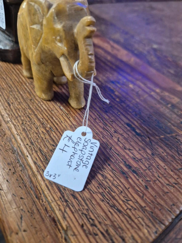 Vintage soapstone elephant