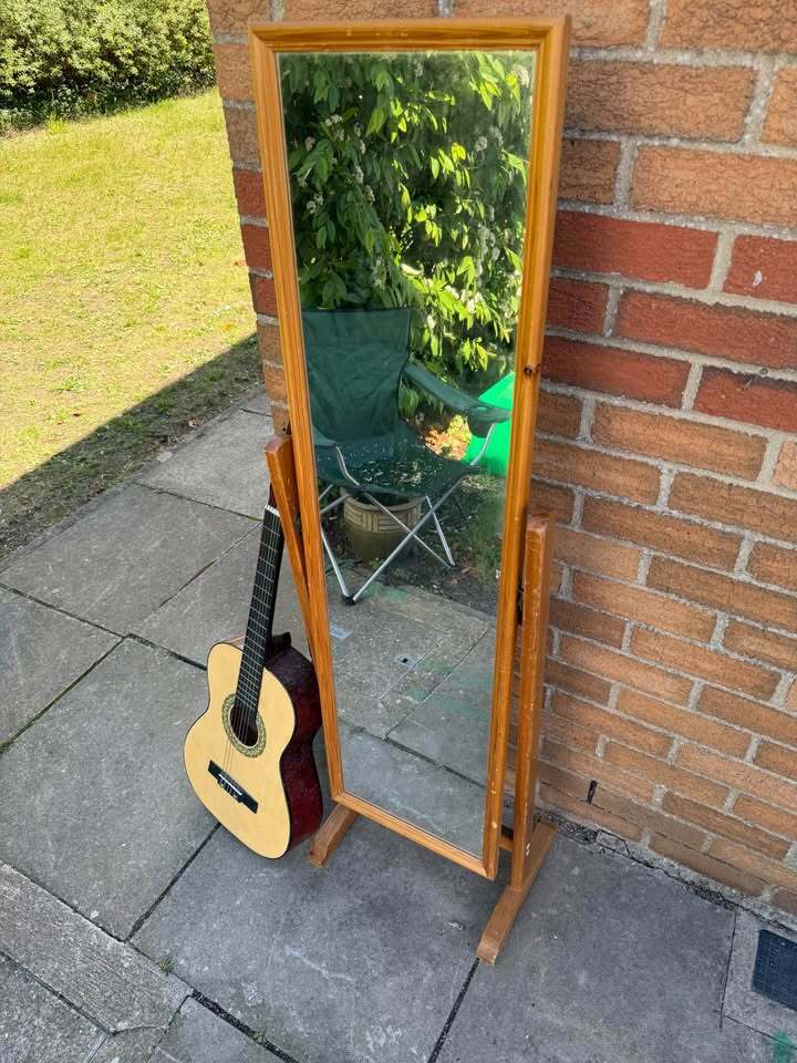 Pine Cheval Mirror