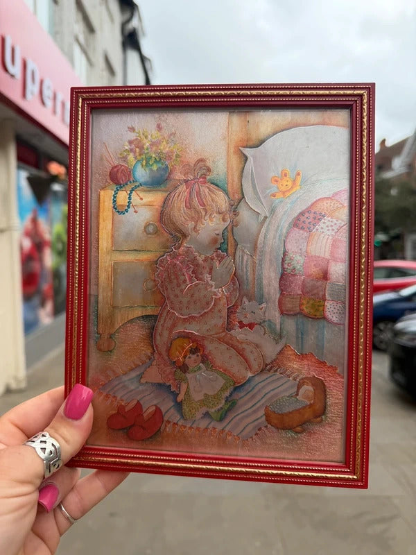 Vintage Dufex Framed Foil Art Print