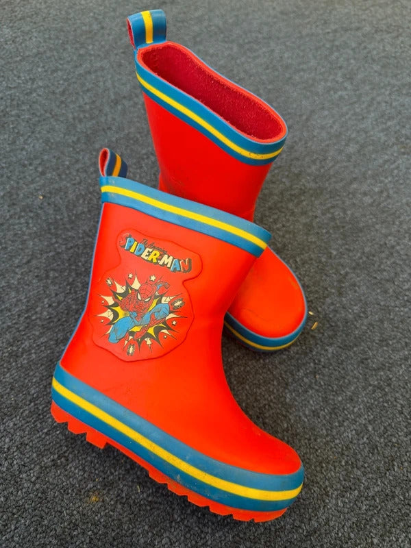 Spiderman M&S Wellies - Size 6 Kids