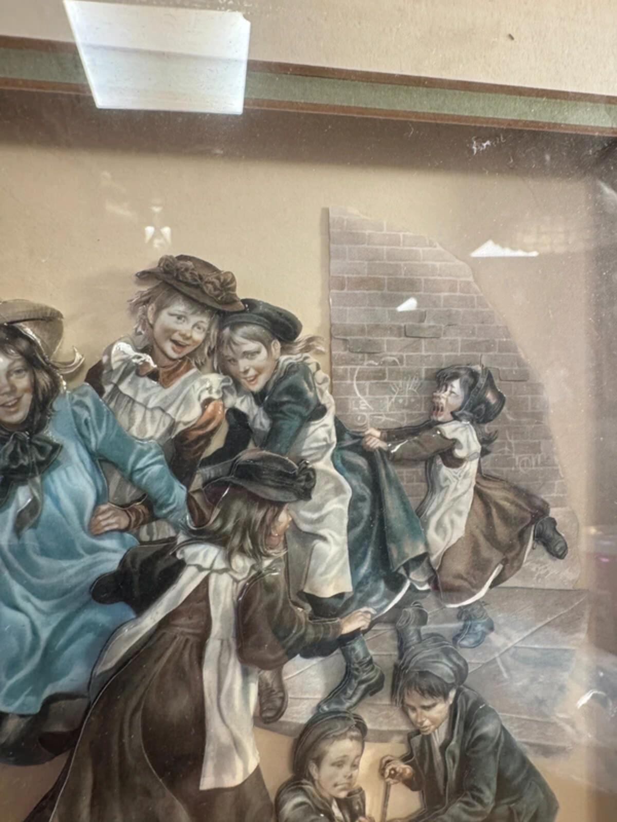 Vintage Wooden Framed 3D Wall Art