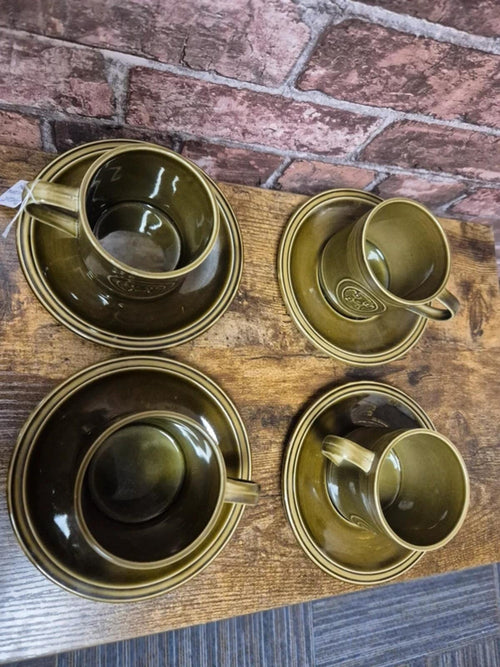 Agincourt Crown Clarence Ironstone 4 Cups and Saucers