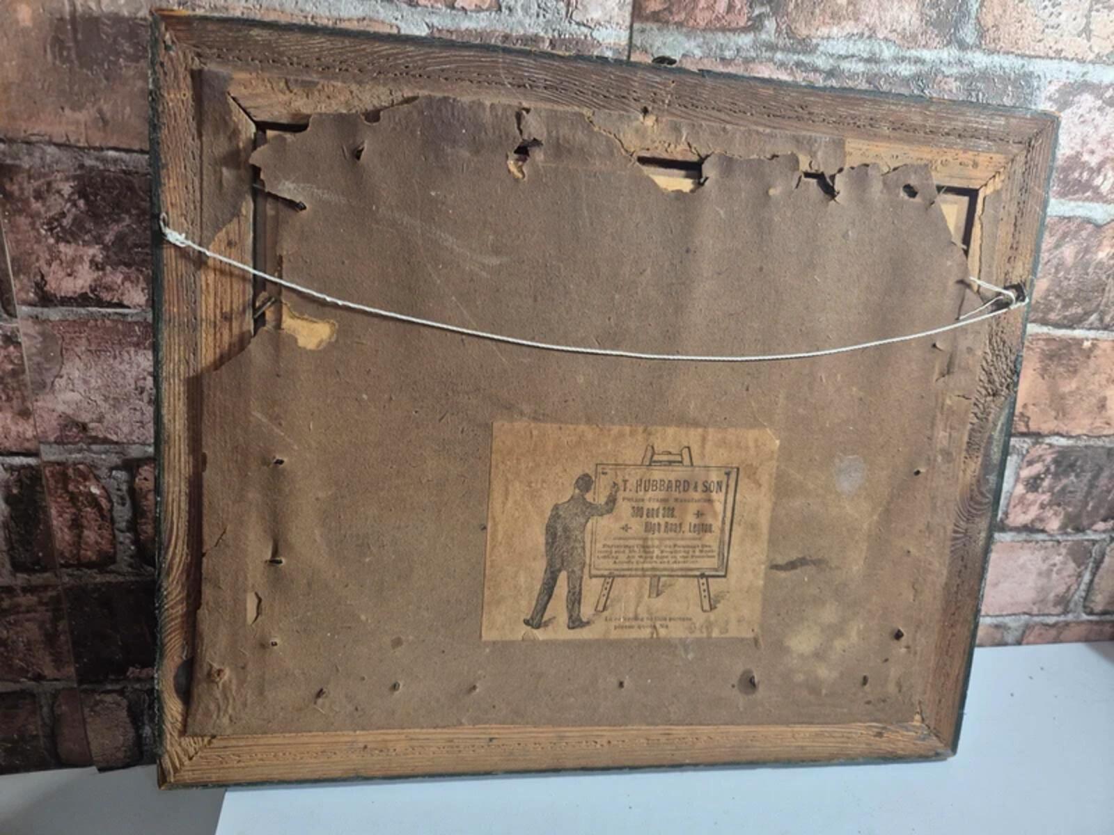 Vintage framed sheep picture