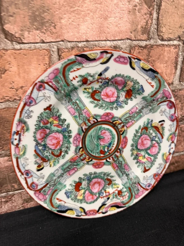 Vintage Chinese Famille Rose Medallion Porcelain Plate
