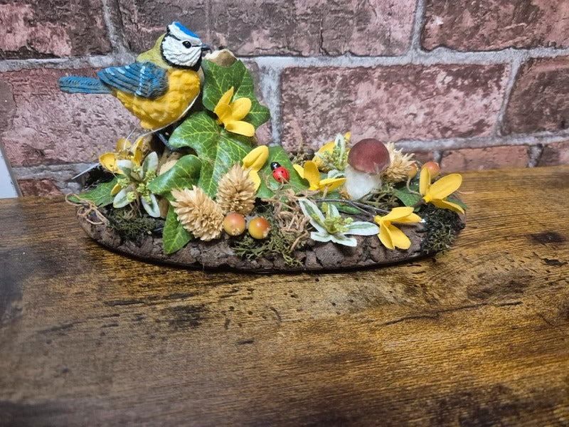 Vivid arts blue tits birds ornament