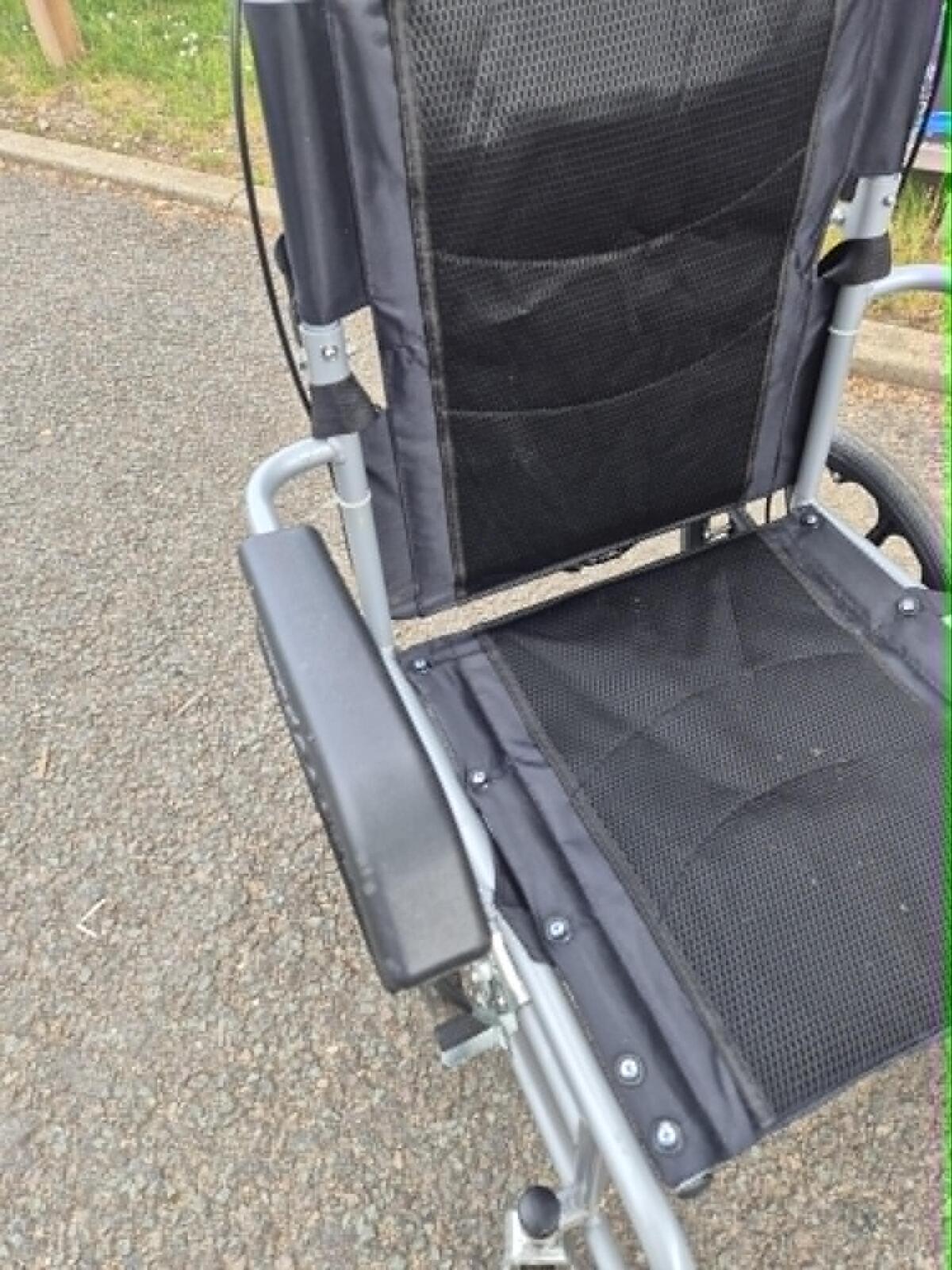 Silver and Black Wheelchair