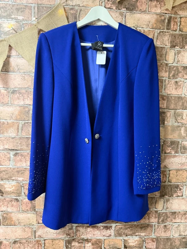 Ronald Joyce Vintage Blue Jacket/Blazer - Size 12