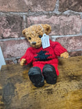 Ceramic and filled teddy bear