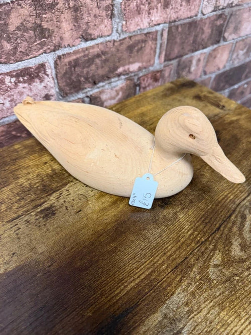 Carved Wooden Duck Ornament Decoy