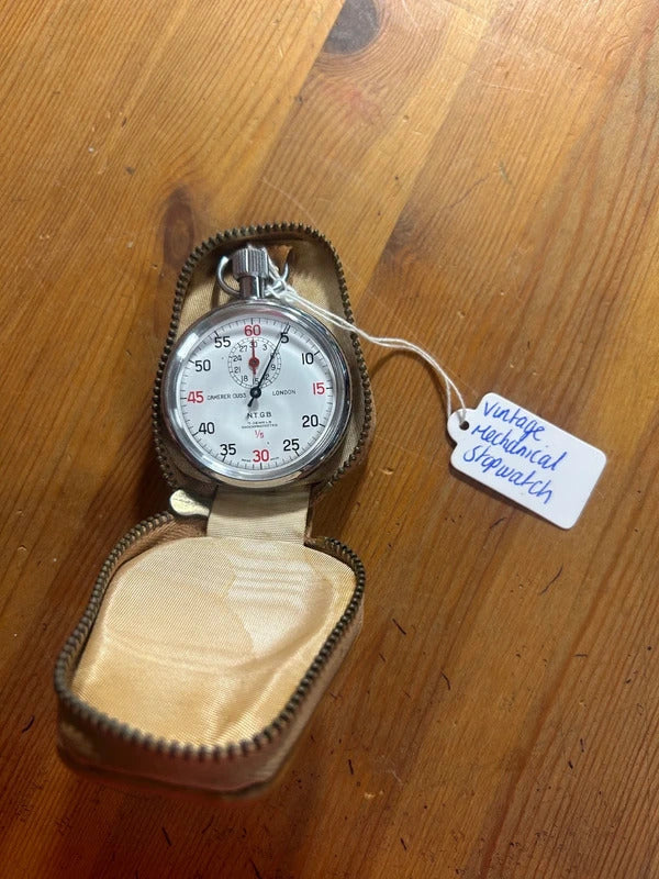Vintage Mechanical Stopwatch with Case