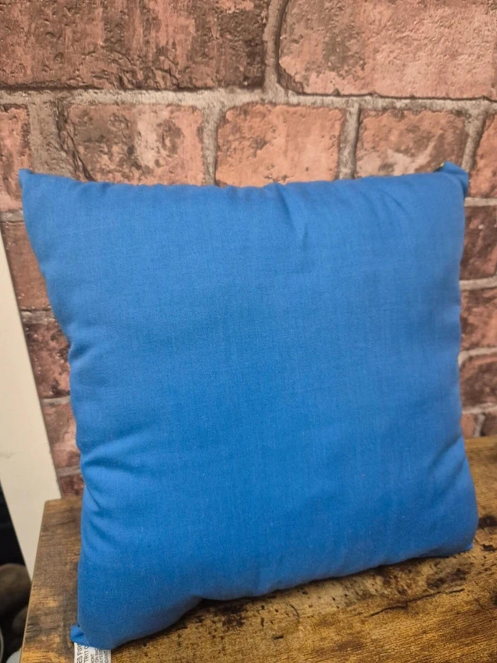 Vintage blue small cushion