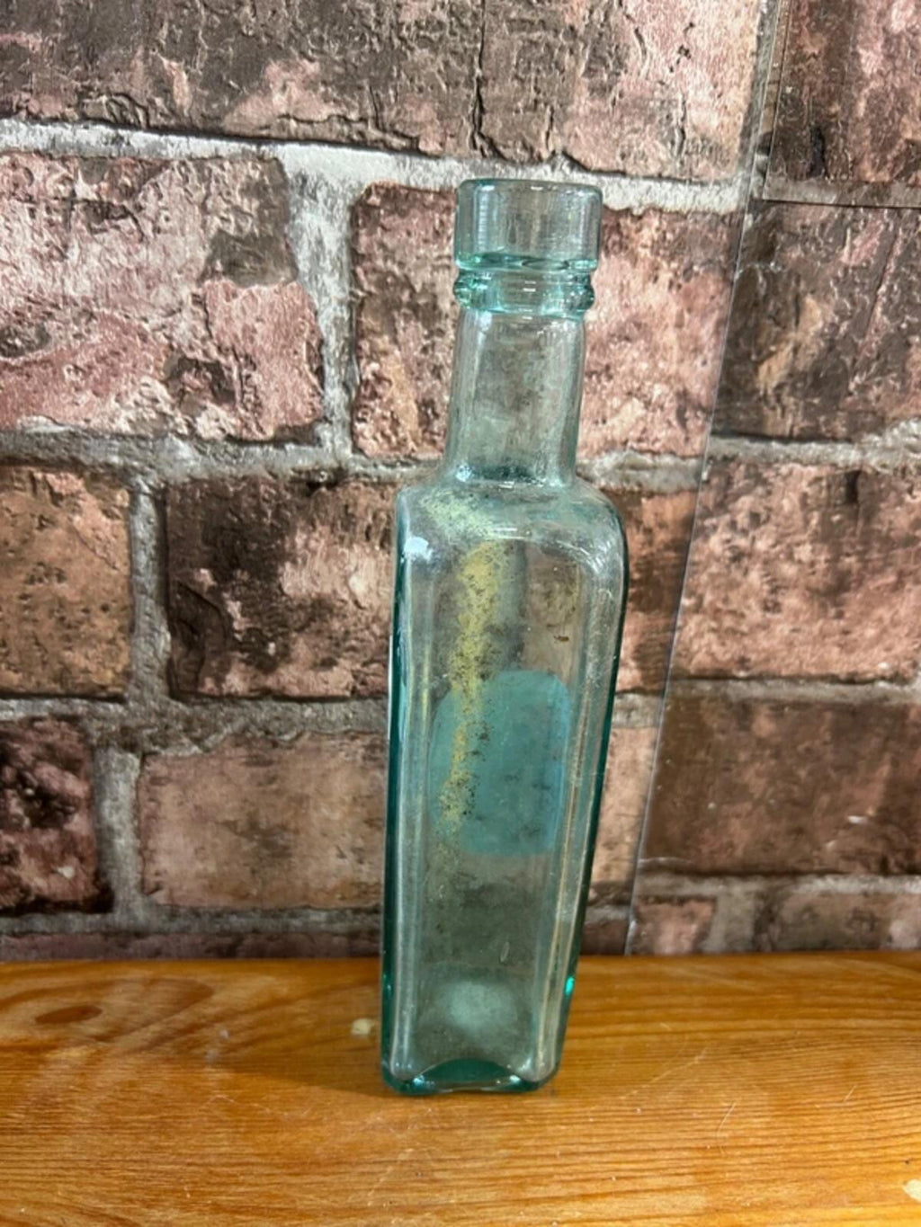 Vintage Square Glass Bottle