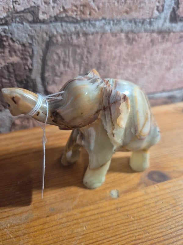 Onyx elephant figure