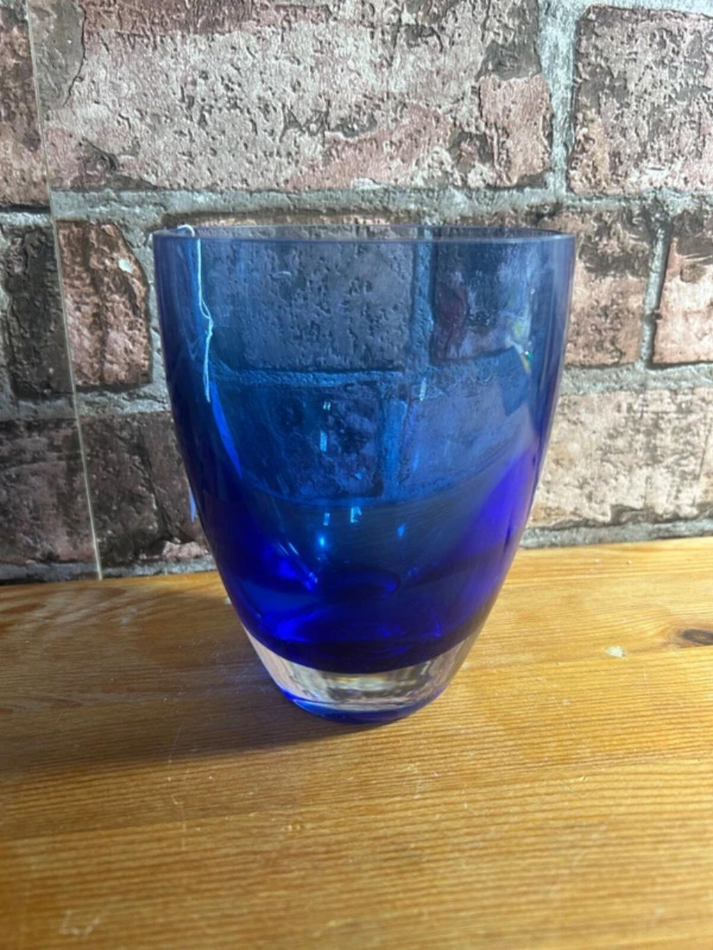 Blue Modern Glass Vase