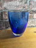 Blue Modern Glass Vase