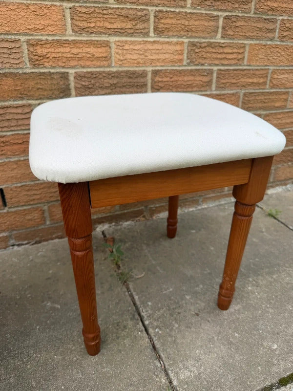 White and Pine Stool