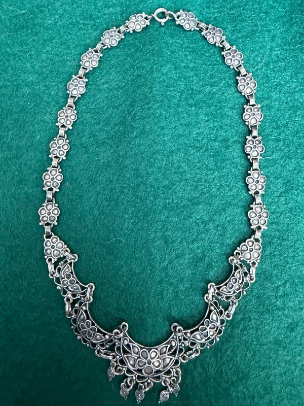 Sterling Silver Art Deco Necklace