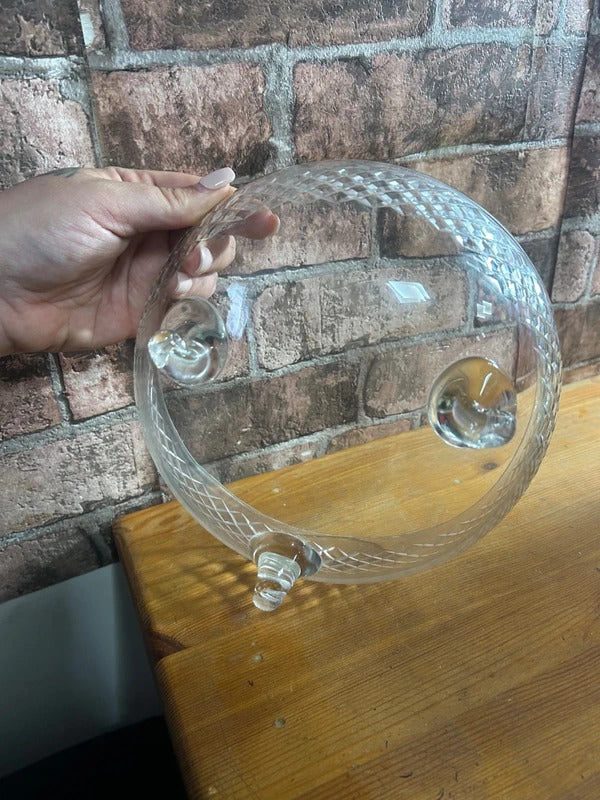 Vintage Crystal Fruit Bowl