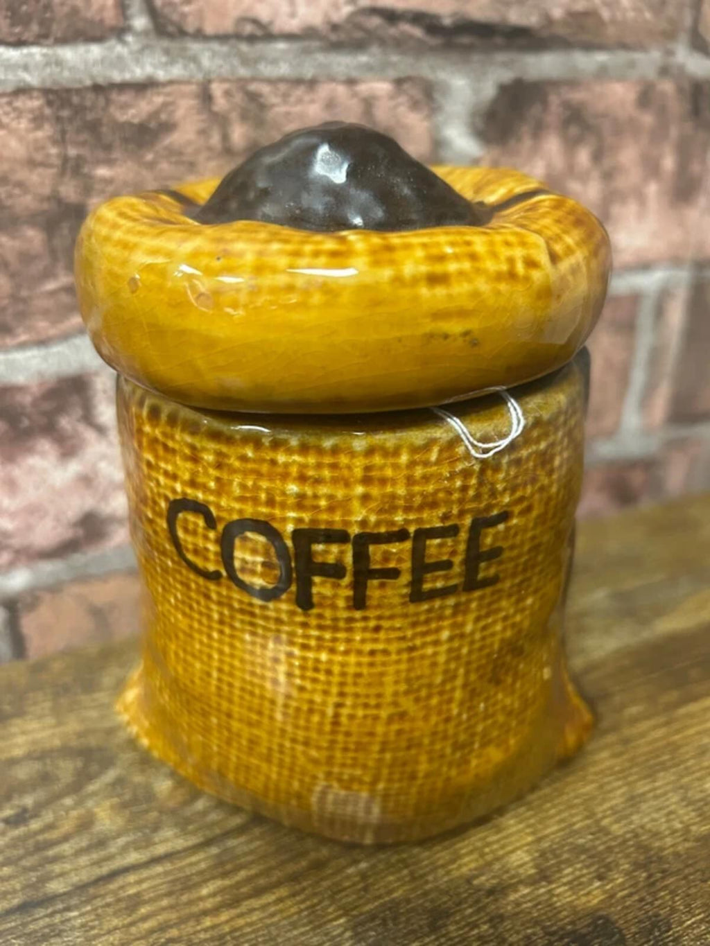 Vintage Ceramic Coffee Stack Jar