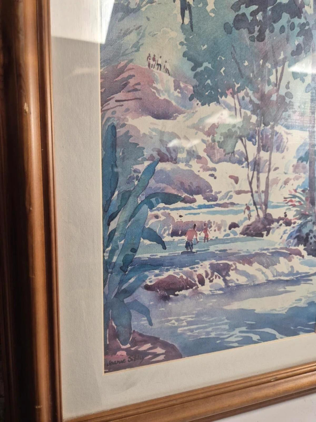 Joanne Sibley Gold Framed Print