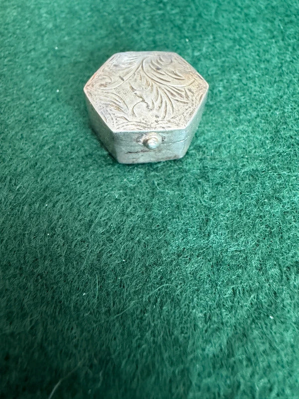 Sterling Silver Pill/Trinket Box