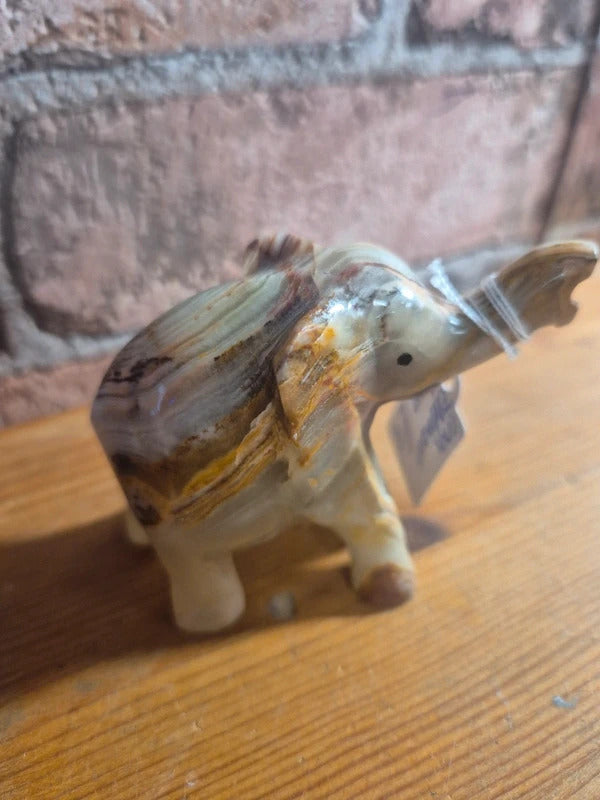 Onyx elephant figure